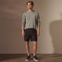 Relaxed Fit Work Short in Black | James Perse Los Angeles