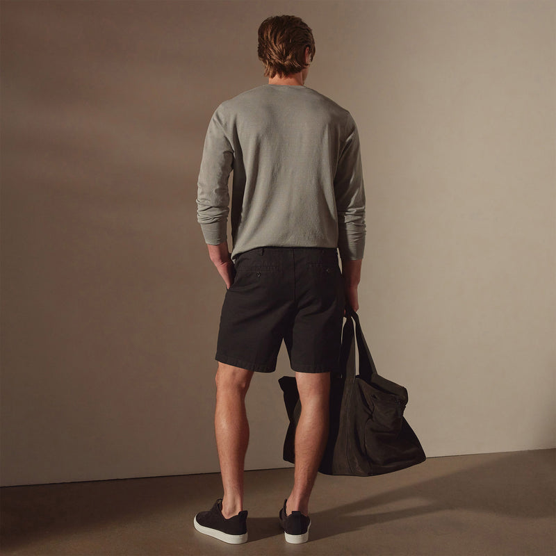 Relaxed Fit Work Short in Black | James Perse Los Angeles