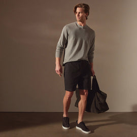 Relaxed Fit Work Short in Black | James Perse Los Angeles