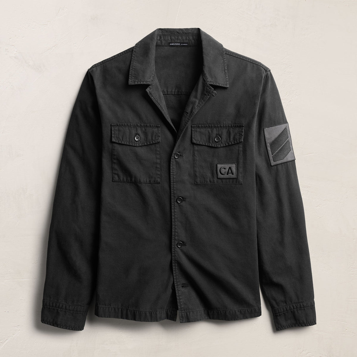 Reverse Cotton Twill Utility Shirt in Magma Pigment | James Perse Los Angeles