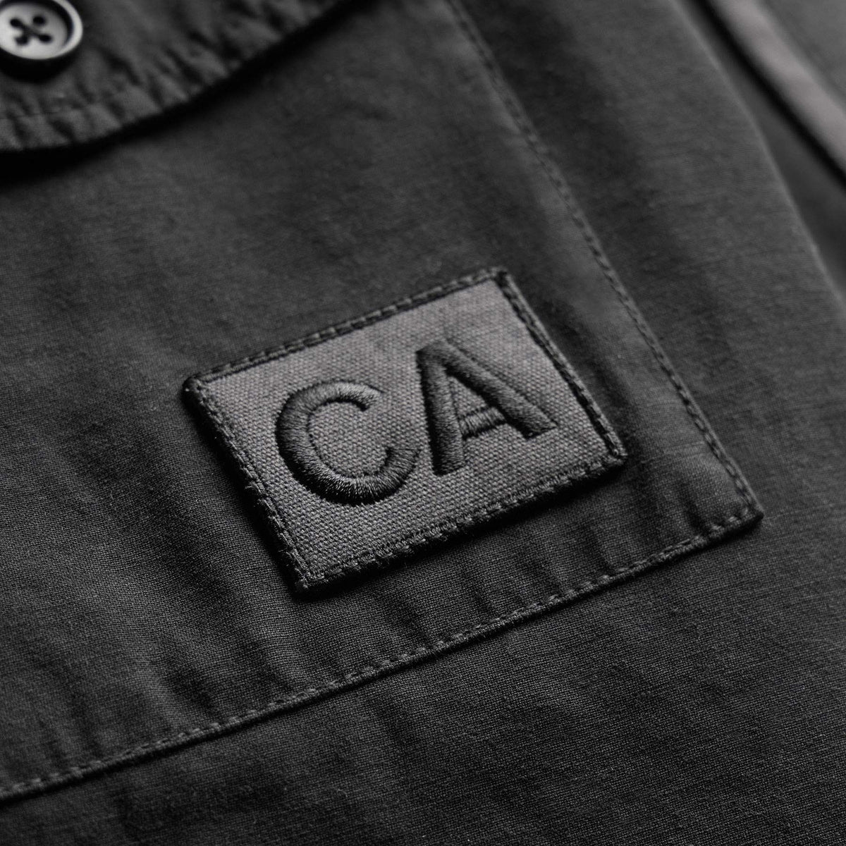 Reverse Cotton Twill Utility Shirt in Magma Pigment | James Perse Los Angeles