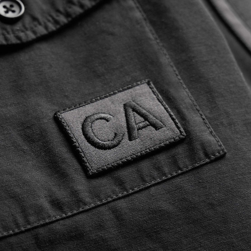 Reverse Cotton Twill Utility Shirt in Magma Pigment | James Perse Los Angeles
