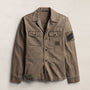 Reverse Cotton Twill Utility Shirt in Stag Pigment | James Perse Los Angeles