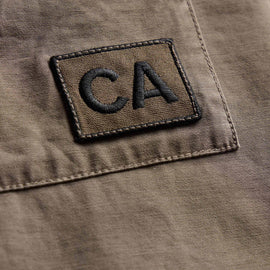 Reverse Cotton Twill Utility Shirt in Stag Pigment | James Perse Los Angeles