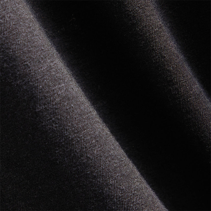 Recycled Cotton Jersey Short Sleeve Henley in Black | James Perse Los Angeles