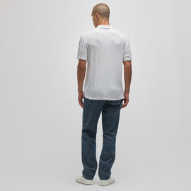 Recycled Cotton Jersey Polo in White | James Perse Los Angeles