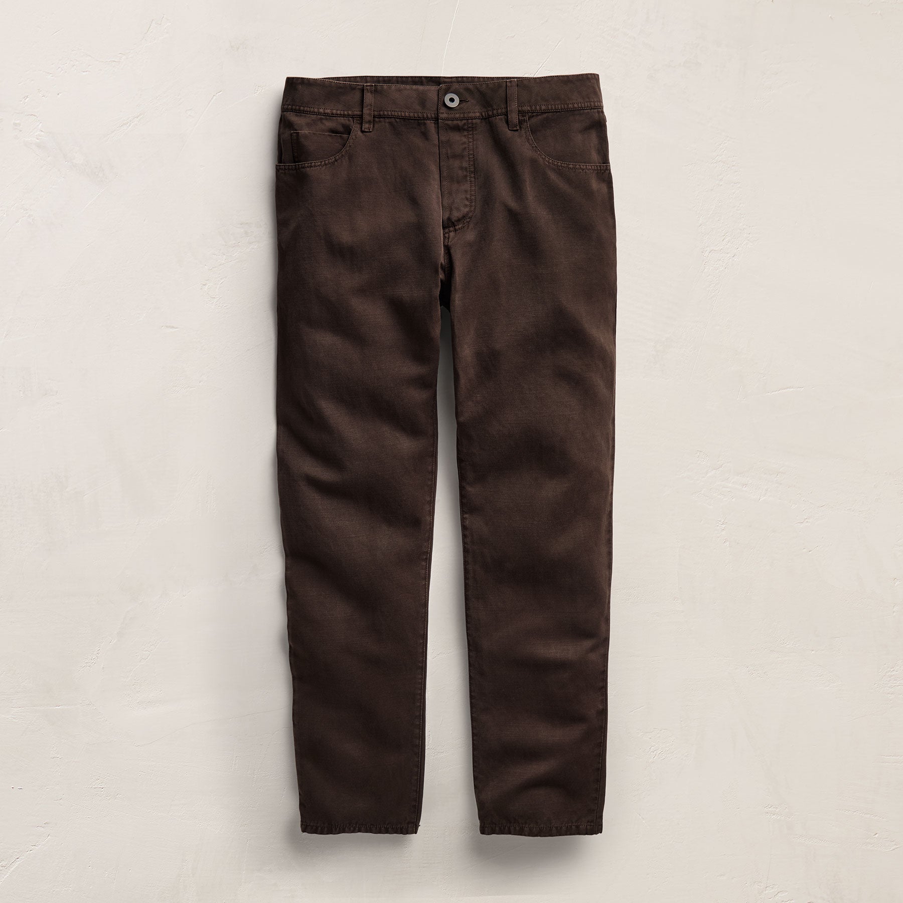 Classic Cotton Linen Twill Pant in Bark Pigment | James Perse Los Angeles