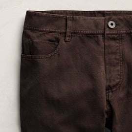 Classic Cotton Linen Twill Pant in Bark Pigment | James Perse Los Angeles