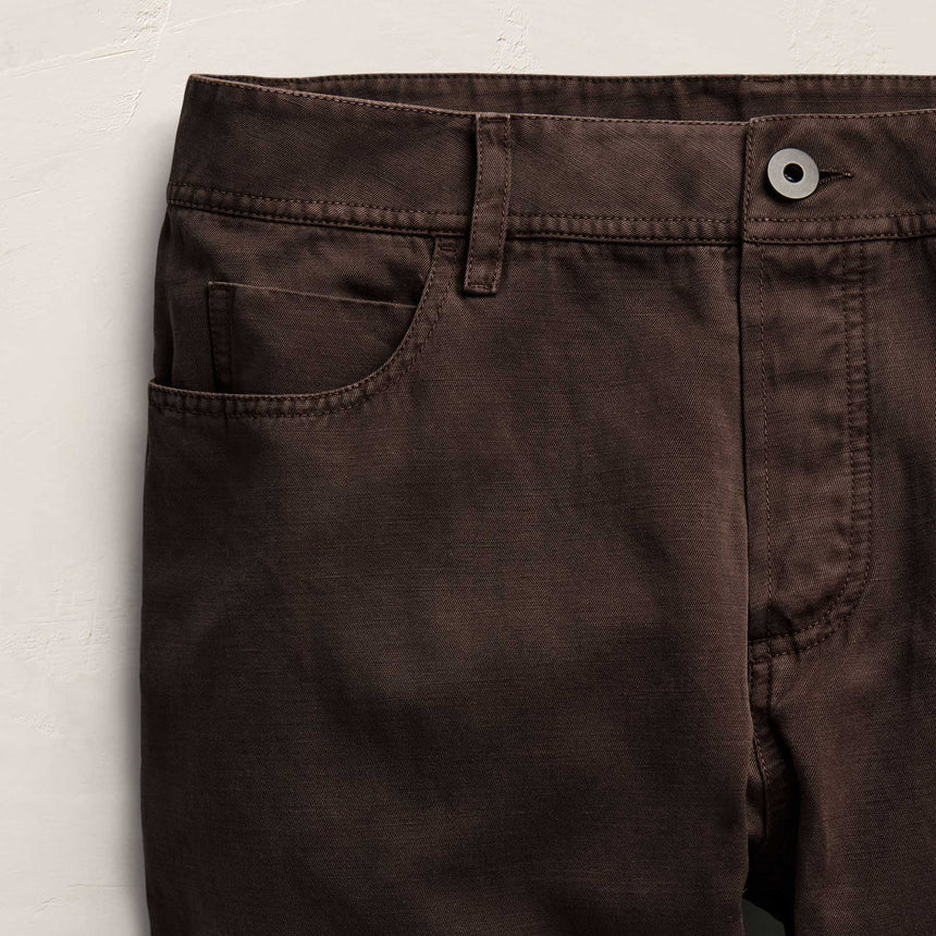 Classic Cotton Linen Twill Pant in Bark Pigment | James Perse Los Angeles