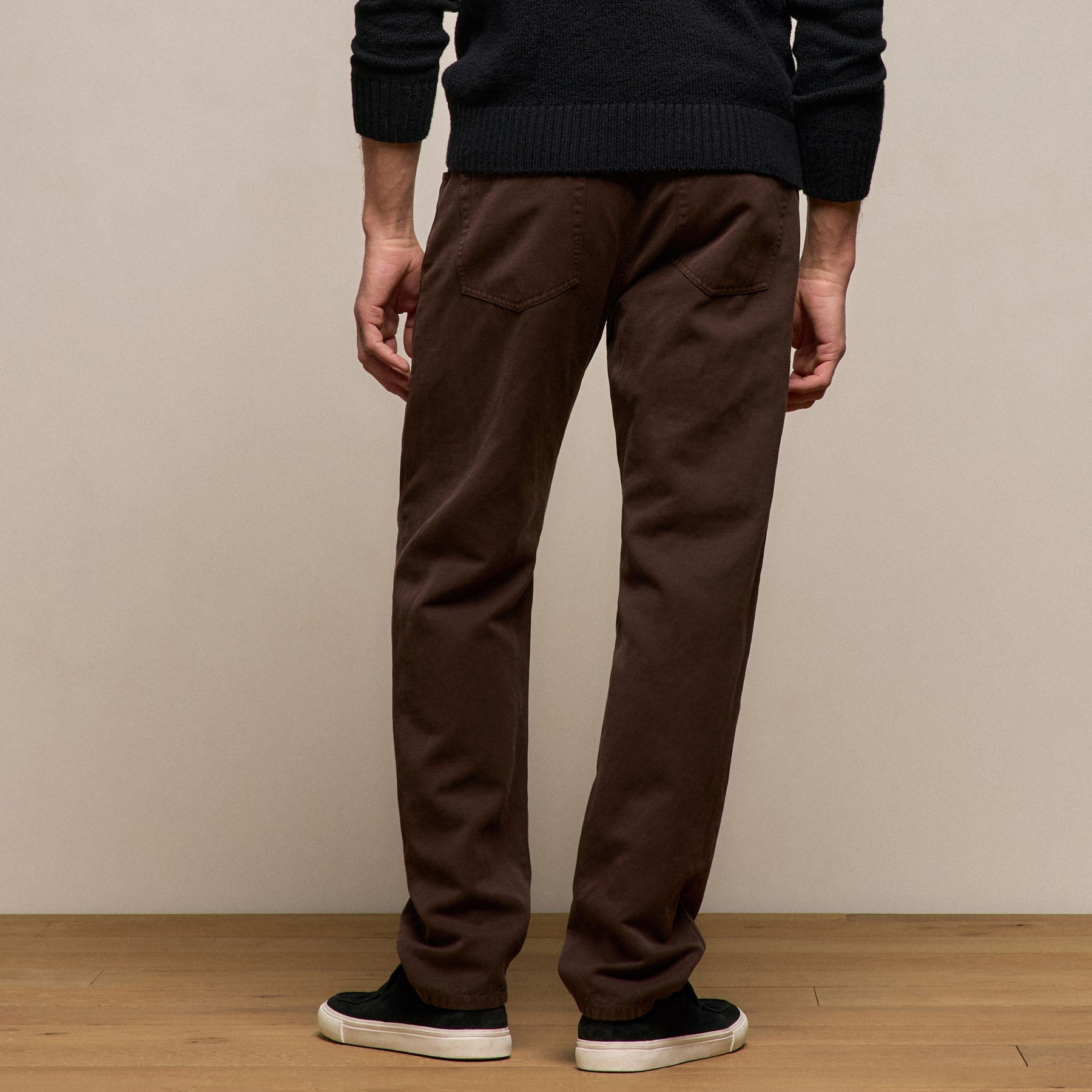 Classic Cotton Linen Twill Pant in Bark Pigment | James Perse Los Angeles