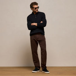 Classic Cotton Linen Twill Pant in Bark Pigment | James Perse Los Angeles