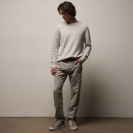 Classic Cotton Linen Twill Pant in Fog Pigment | James Perse Los Angeles