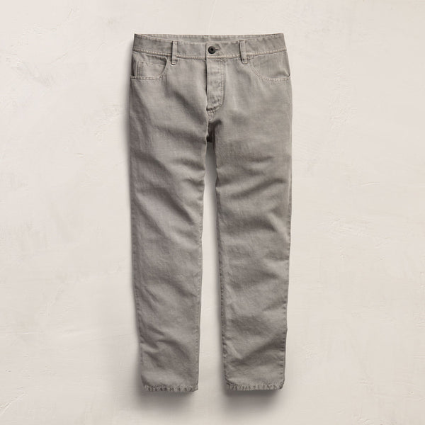 Classic Cotton Linen Twill Pant in Fog Pigment | James Perse Los Angeles