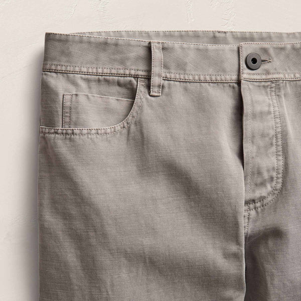 Classic Cotton Linen Twill Pant in Fog Pigment | James Perse Los Angeles