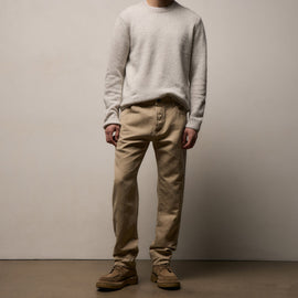 Classic Cotton Linen Twill Pant in Light Khaki Pigment | James Perse Los Angeles