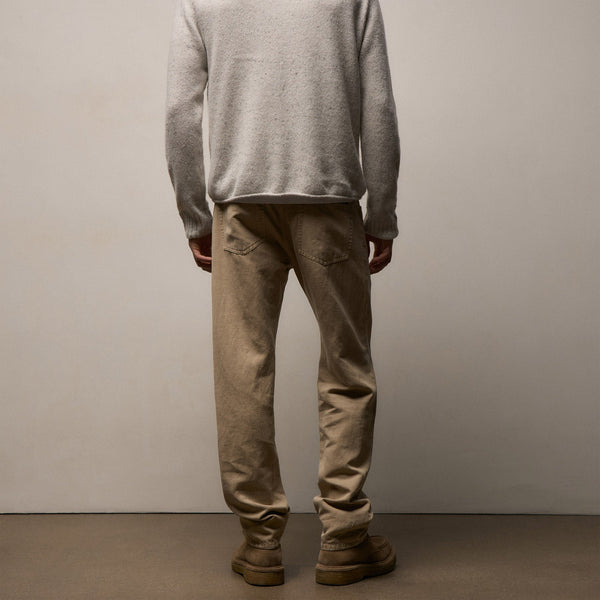 Classic Cotton Linen Twill Pant in Light Khaki Pigment | James Perse Los Angeles