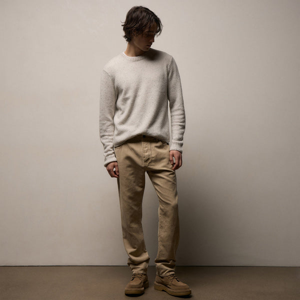 Classic Cotton Linen Twill Pant in Light Khaki Pigment | James Perse Los Angeles