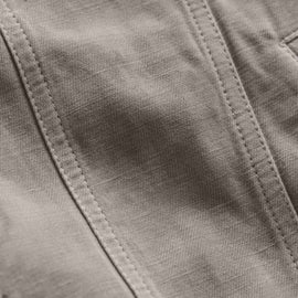 Cotton Linen Twill Trucker Jacket in Fog Pigment | James Perse Los Angeles