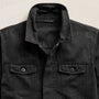 Cotton Linen Twill Trucker Jacket in Magma Pigment | James Perse Los Angeles