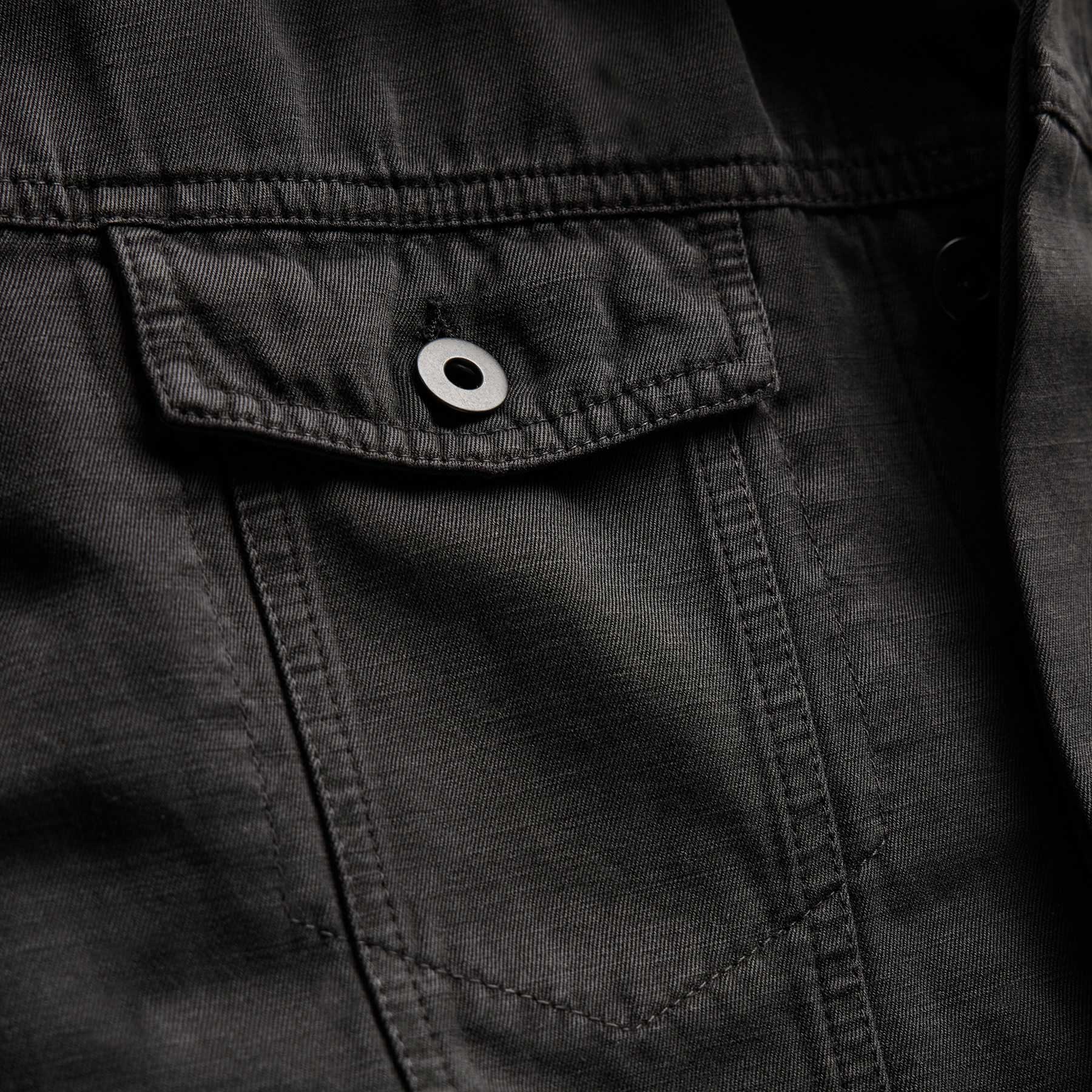 Cotton Linen Twill Trucker Jacket in Magma Pigment | James Perse Los Angeles
