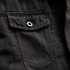 Cotton Linen Twill Trucker Jacket in Magma Pigment | James Perse Los Angeles