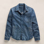 Denim Shirt Jacket in Medium Wash | James Perse Los Angeles