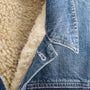 Denim Sherpa Lined Jacket in Medium Wash | James Perse Los Angeles