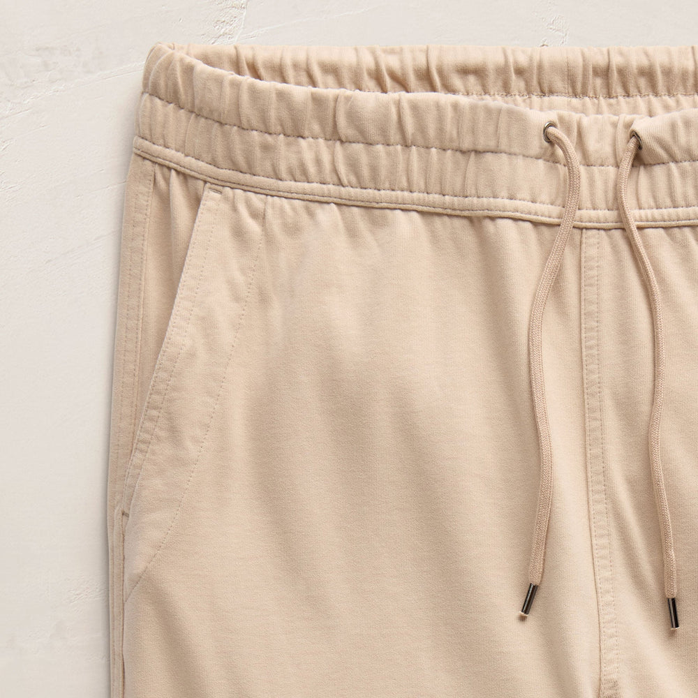Heavy Organic Suede Jersey Sweat Pant in Stone | James Perse Los Angeles FLAT