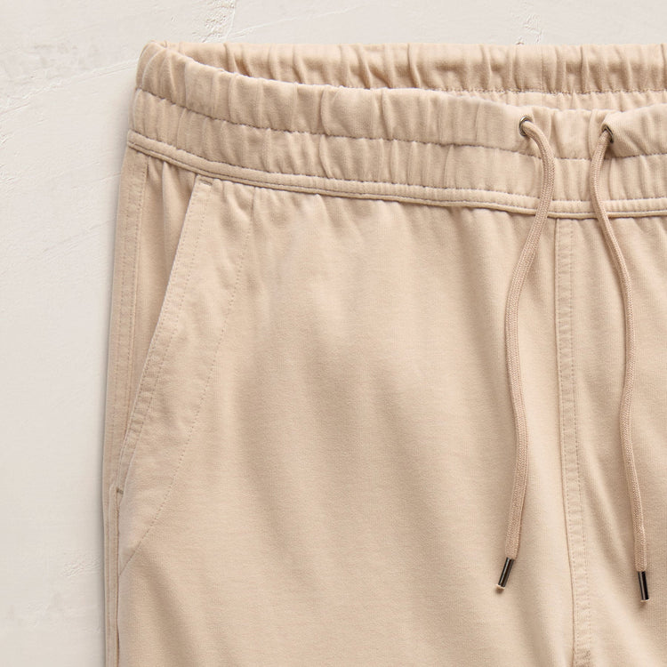 Heavy Organic Suede Jersey Sweat Pant in Stone | James Perse Los Angeles