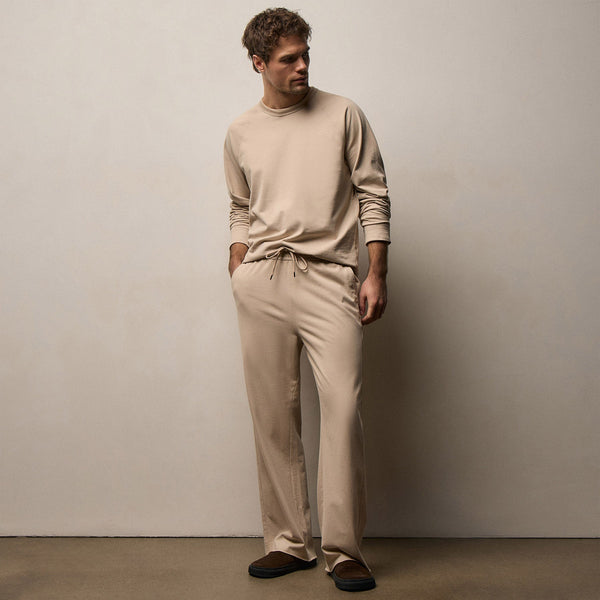 Heavy Organic Suede Jersey Sweat Pant in Stone | James Perse Los Angeles