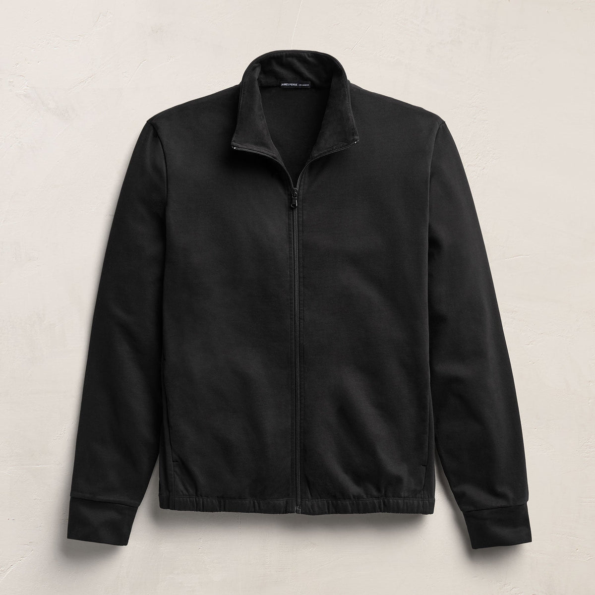 Organic Sueded Jersey Jacket in Black | James Perse Los Angeles