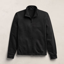 Organic Sueded Jersey Jacket in Black | James Perse Los Angeles
