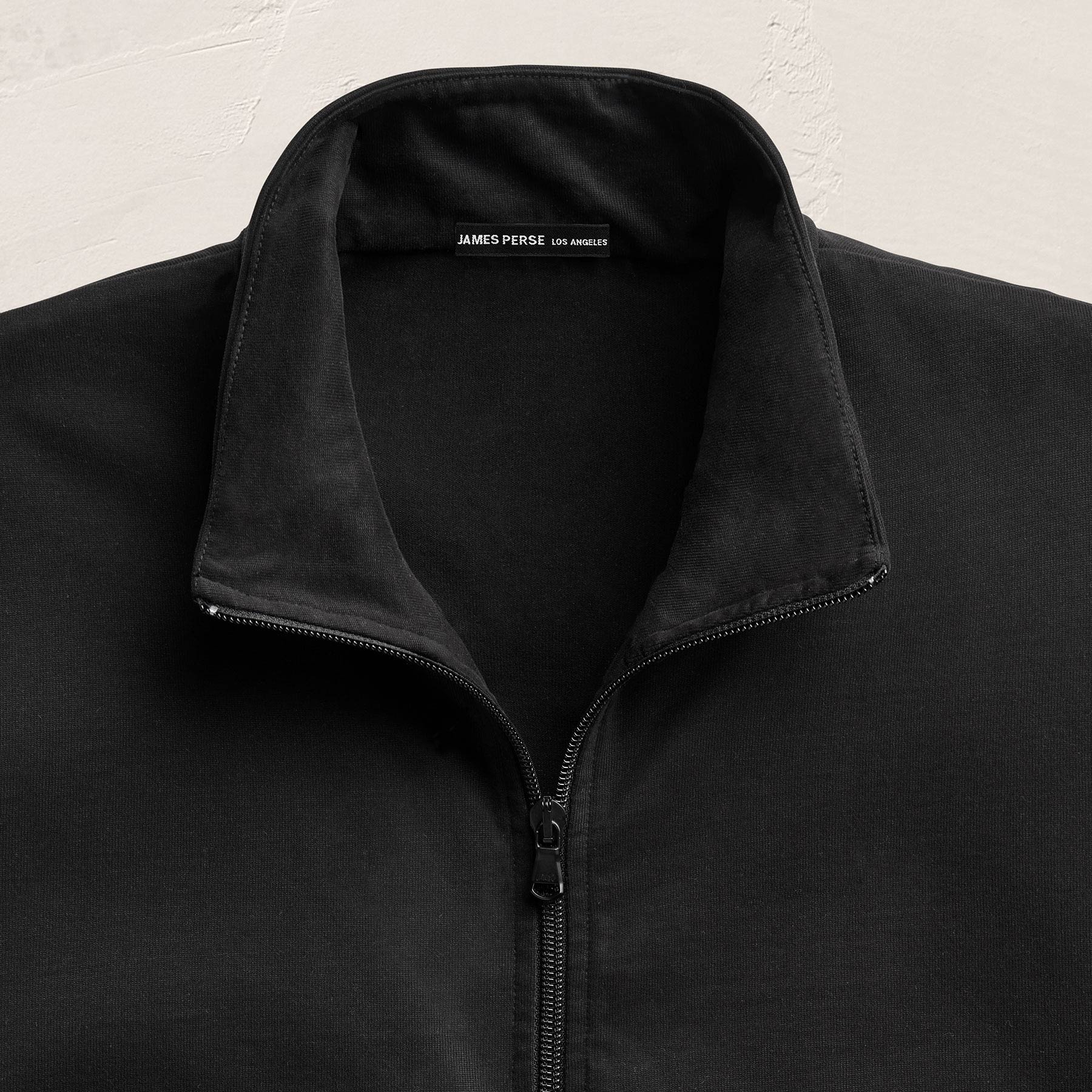Organic Sueded Jersey Jacket in Black | James Perse Los Angeles