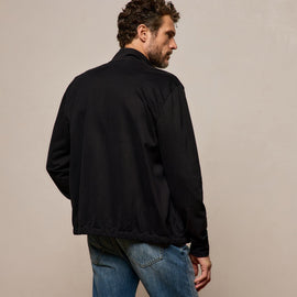 Organic Sueded Jersey Jacket in Black | James Perse Los Angeles