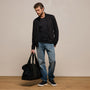 Organic Sueded Jersey Jacket in Black | James Perse Los Angeles