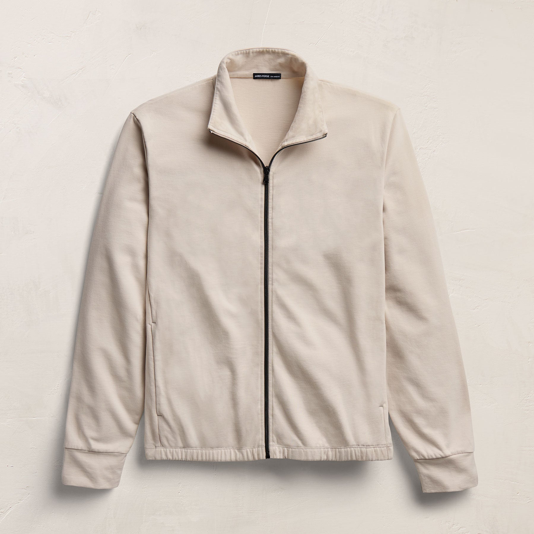 Organic Sueded Jersey Jacket in Pearl | James Perse Los Angeles