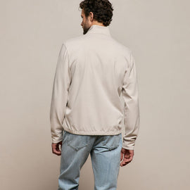 Organic Sueded Jersey Jacket in Pearl | James Perse Los Angeles
