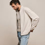 Organic Sueded Jersey Jacket in Pearl | James Perse Los Angeles