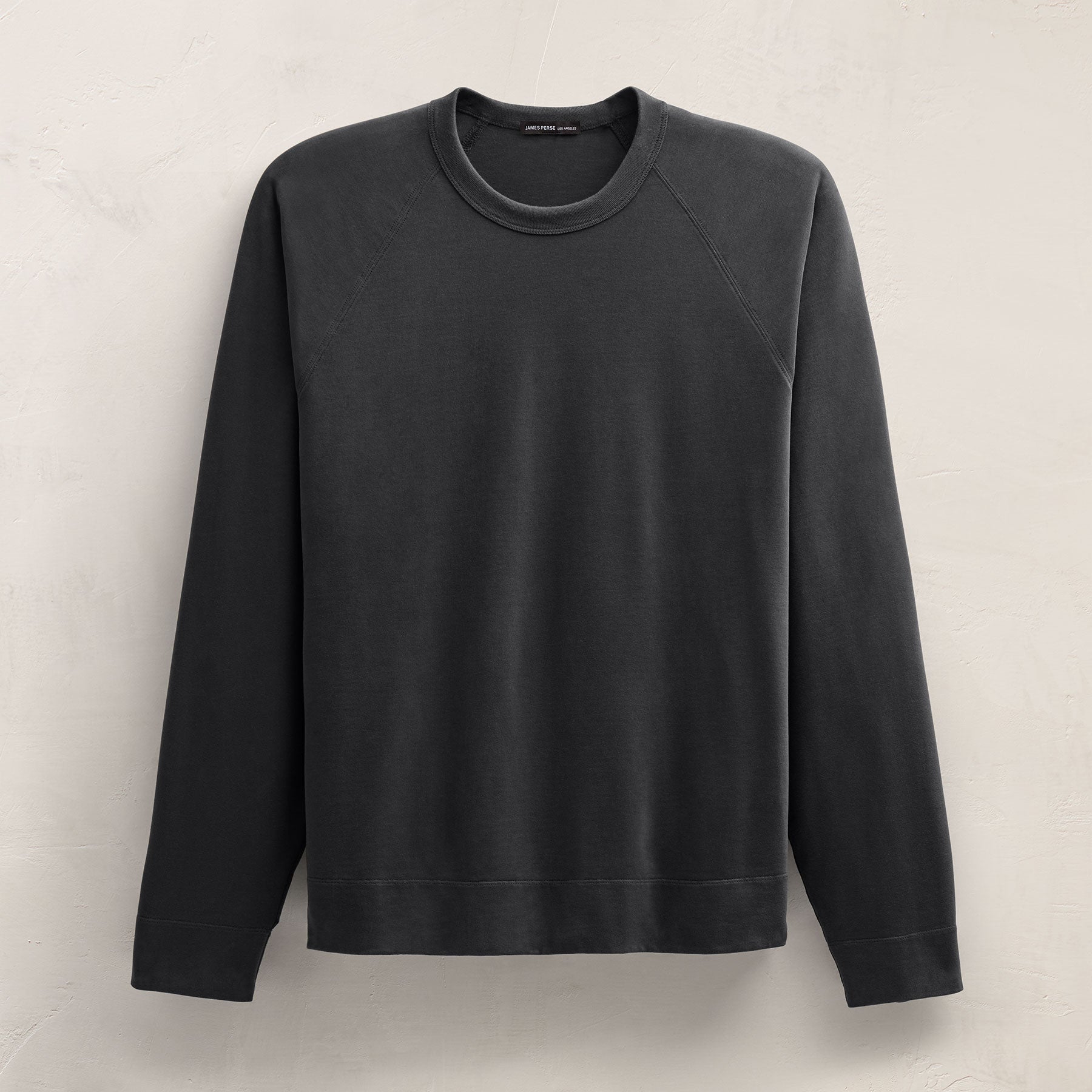 Heavy Organic Sueded Jersey Sweat Shirt in Magma | James Perse Los Angeles FLAT