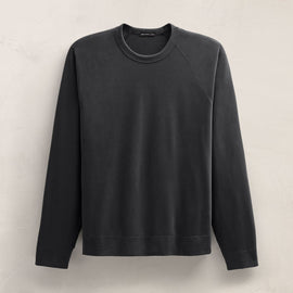Heavy Organic Sueded Jersey Sweat Shirt in Magma | James Perse Los Angeles FLAT