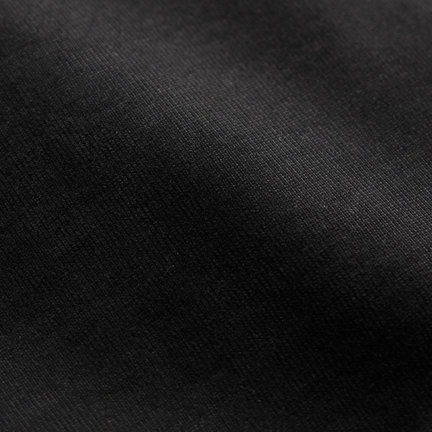 Organic Sueded Jersey Half Zip in Black | James Perse Los Angeles
