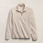 Organic Sueded Jersey Half Zip in Pearl | James Perse Los Angeles