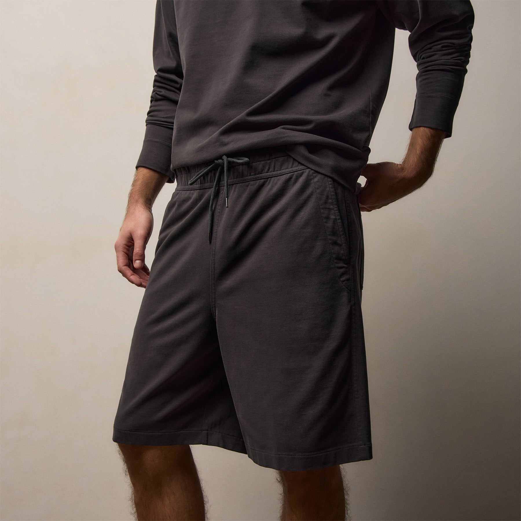 Heavy Organic Sueded Jersey Sweat Short in Magma | James Perse Los Angeles