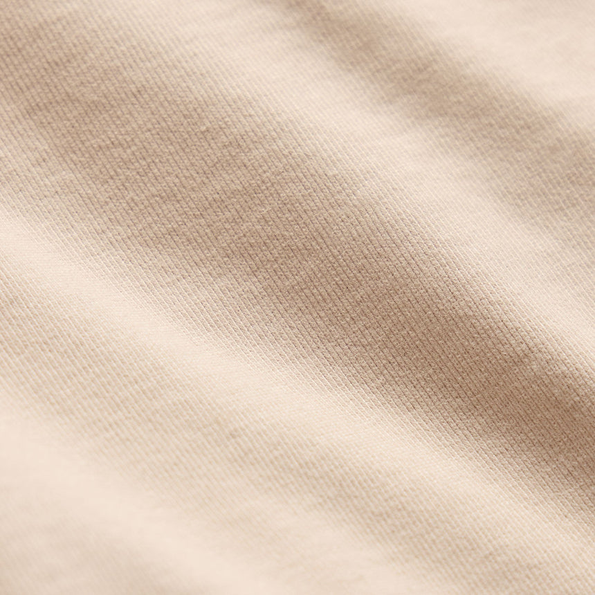 Heavy Organic Sueded Jersey Sweat Short in Stone | James Perse Los Angeles FLAT