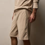 Heavy Organic Sueded Jersey Sweat Short in Stone | James Perse Los Angeles