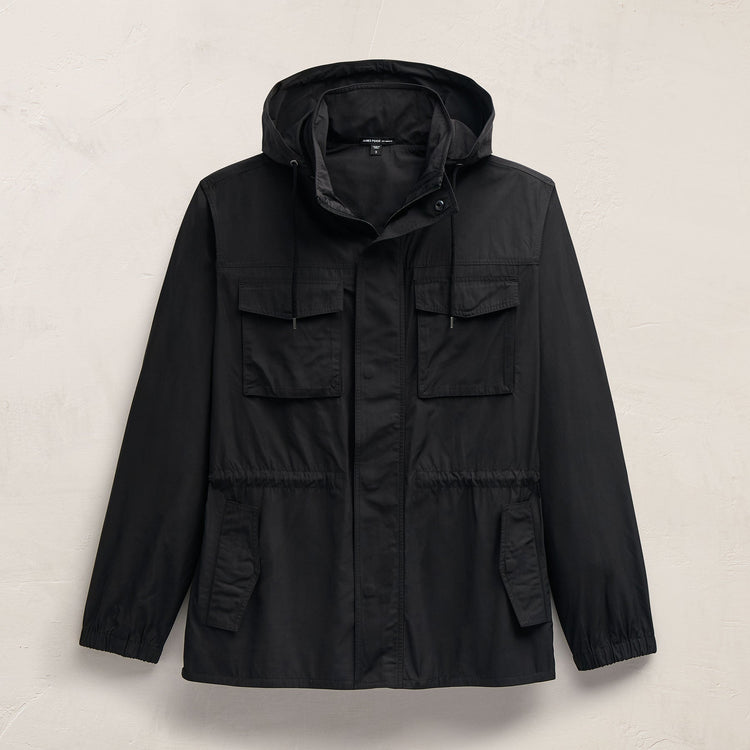 Recycled Polyester Parka in Black | James Perse Los Angeles