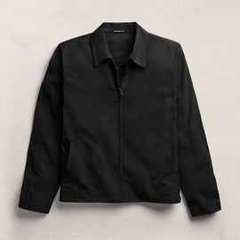 Recycled Twill Coach Jacket in Black | James Perse Los Angeles