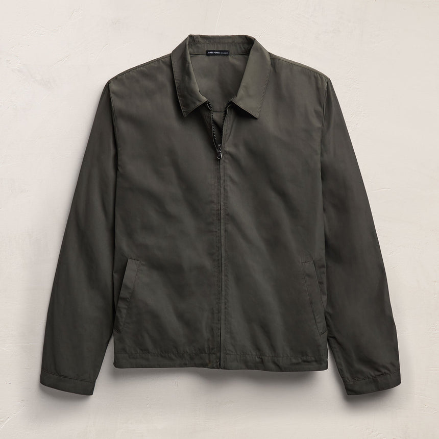 Recycled Twill Coach Jacket in Dark Olive | James Perse Los Angeles