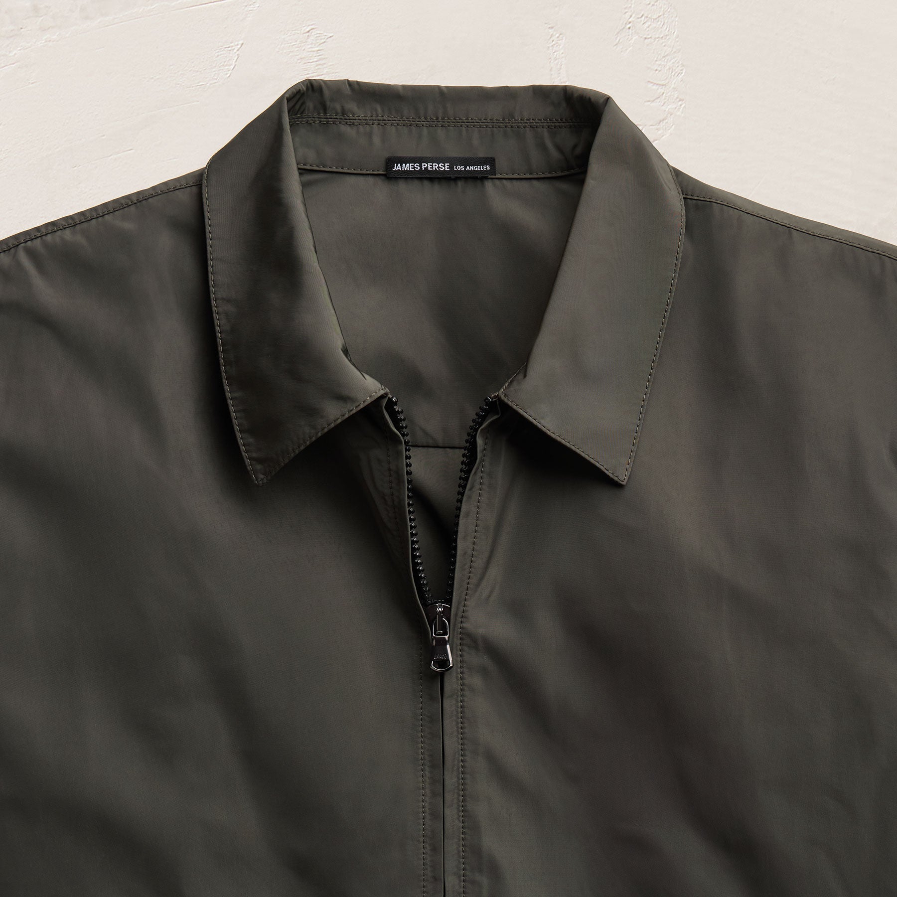 Recycled Twill Coach Jacket in Dark Olive | James Perse Los Angeles