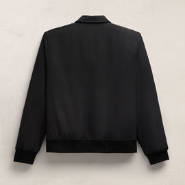 Recycled Poly Bomber Jacket in Black | James Perse Los Angeles FLAT